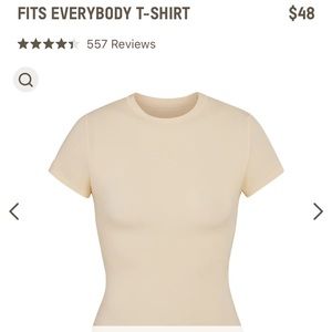 SKIMS FITS EVERYBODY TSHIRT.
